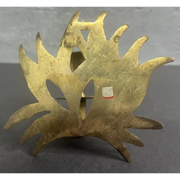 Set of Vintage Brass Lotus Flower‎ Decorative Wall Candleholder Metal Sconces - Picture 13 of 13